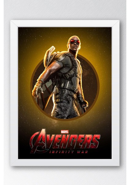 The Falcon Çerçeveli Tablo - Marvel Avengers Poster Tablo