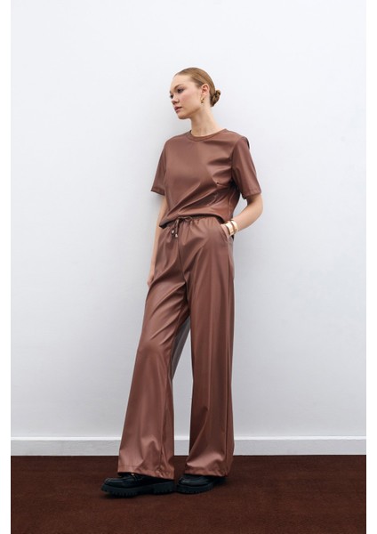 Salaş Deri Pantolon - Kahve fiyatları