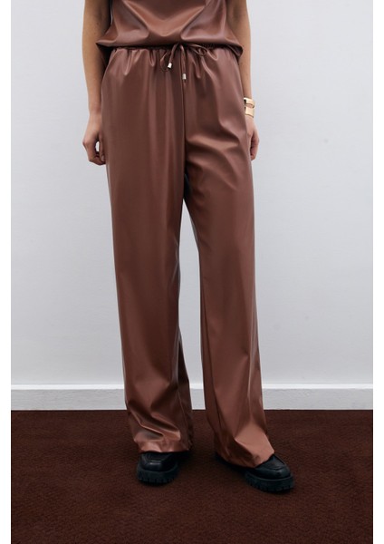 Salaş Deri Pantolon - Kahve fırsatları