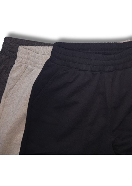 Kadın Eşofman Altı 3 Lü Avantaj Paketi Angel Model Ön Çımalı Jogger Paça Lastikli 2 Iplik Penye
