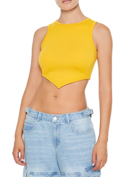 Dikişsiz Örme Crop Atlet
