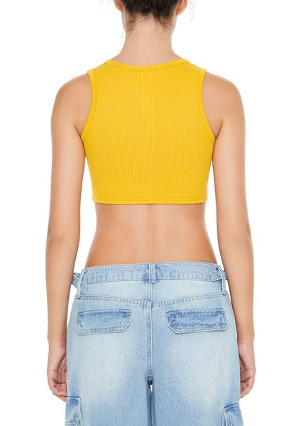 Dikişsiz Örme Crop Atlet