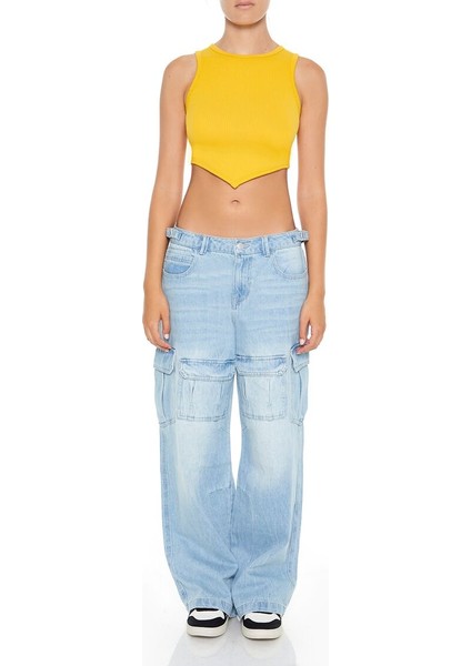 Dikişsiz Örme Crop Atlet