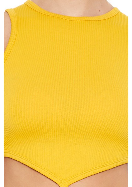 Dikişsiz Örme Crop Atlet