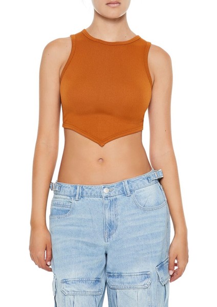 Dikişsiz Örme Crop Atlet