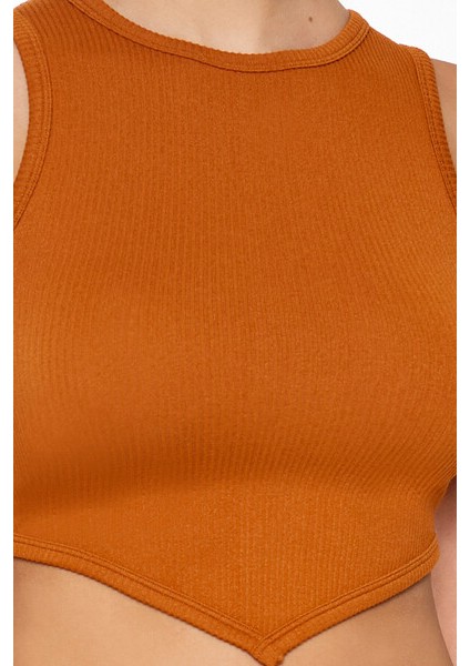 Dikişsiz Örme Crop Atlet