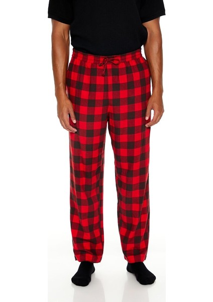 Ekose Desenli Flanel Pijama Altı