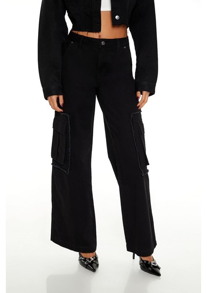 Kargo Wide-Leg Pantolon