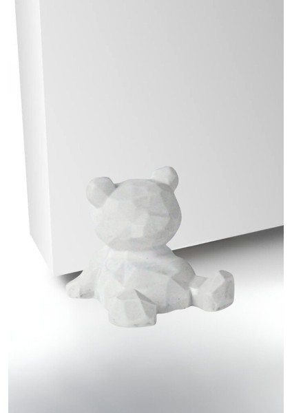 Kapı Stoperi Beyaz Renk Dekoratif Kapı Tutucu Durdurucu Model 7