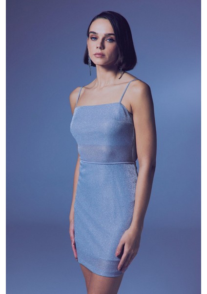 Simli Ip Askılı Bodysuit - Gümüş modelleri