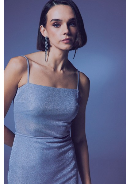 Simli Ip Askılı Bodysuit - Gümüş indirimleri