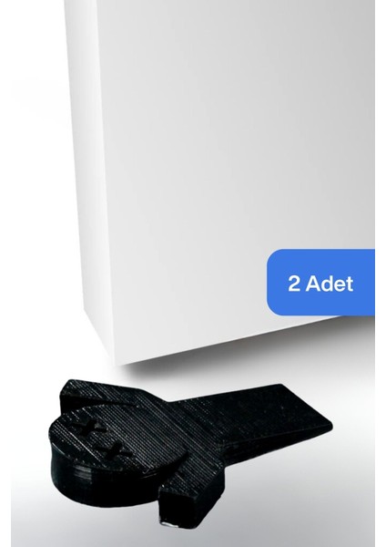 Kapı Stoperi Siyah Renk Dekoratif Kapı Tutucu Durdurucu 2 Adet Model 3