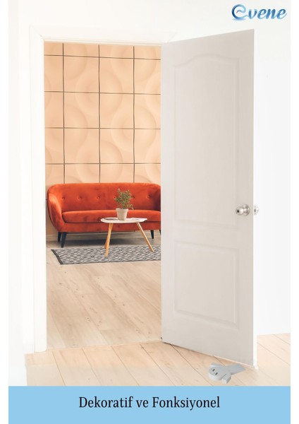 Kapı Stoperi Beyaz Renk Dekoratif Kapı Tutucu Durdurucu 4 Adet Model 3 fırsatları