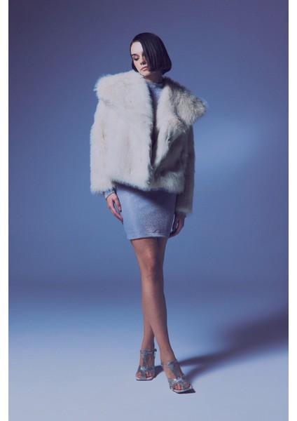 Simli Mini Etek - Gümüş fırsatları