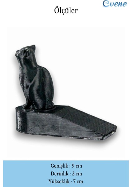 Kapı Stoperi Siyah Renk Dekoratif Kapı Tutucu Durdurucu 4 Adet Model 2 fiyatları