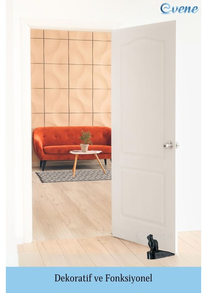 Kapı Stoperi Siyah Renk Dekoratif Kapı Tutucu Durdurucu 4 Adet Model 2 fırsatları