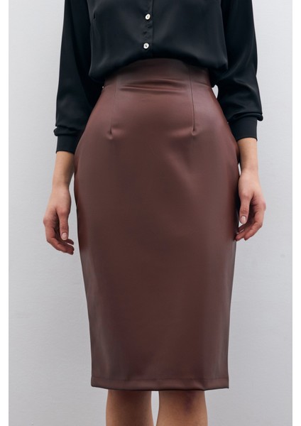 Deri Kalem Etek - Kahve modelleri