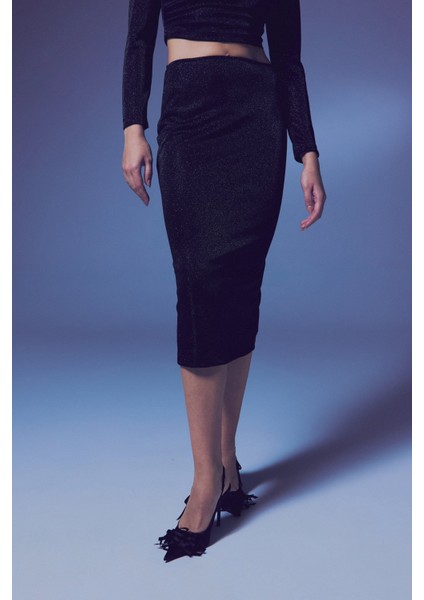 Parlak Kalem Etek - Siyah indirimleri