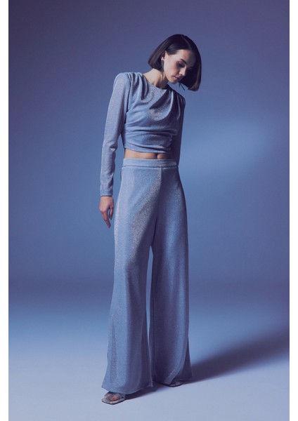 Simli Salaş Pantolon - Gümüş modelleri