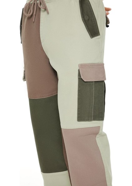 Colorblock Kargo Pantolon