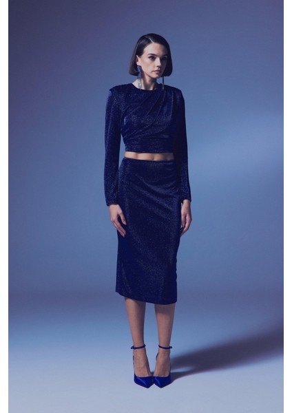 Parlak Kalem Etek - Sax Mavi modelleri