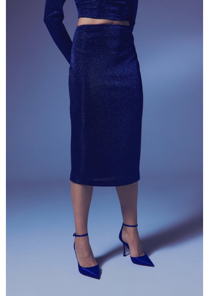 Parlak Kalem Etek - Sax Mavi indirimleri