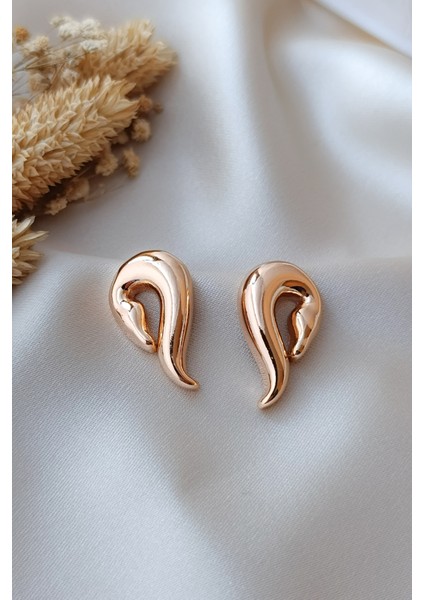 Kuğu Figür Rose Modern Günlük Elbise Küpe fiyatları