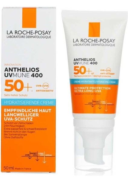 La Roche Posay Anthelıos Uvmune 400 SPF50+ 50ML Çok Yüksek Korumalı Nemlendirici Krem
