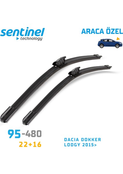 Ön Silecek Takım - Dacıa Dokker-Lodgy 2015>>> / 550MM 410MM