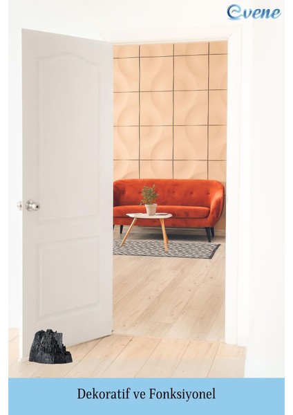 Kapı Stoperi Siyah Renk Dekoratif Kapı Tutucu Durdurucu 4 Adet Model 8 fırsatları