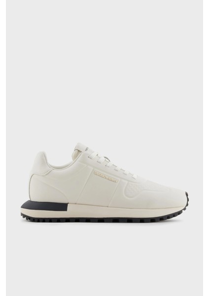 Logolu Deri Sneaker Ayakkabı Erkek Ayakkabı X4X684 XR323 00894