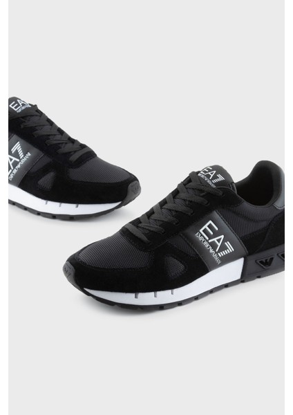 Logolu Süet Detaylı Sneaker Ayakkabı Unisex Ayakkabı X8X151 XK354 A120