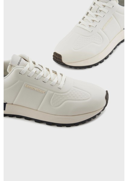 Logolu Deri Sneaker Ayakkabı Erkek Ayakkabı X4X684 XR323 00894