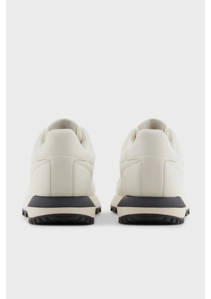 Logolu Deri Sneaker Ayakkabı Erkek Ayakkabı X4X684 XR323 00894