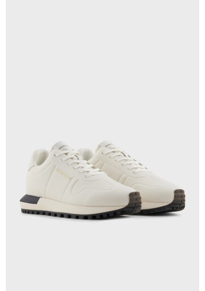 Logolu Deri Sneaker Ayakkabı Erkek Ayakkabı X4X684 XR323 00894