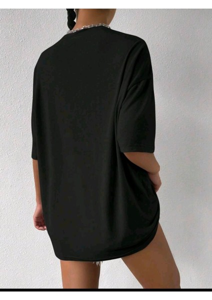 Kadın Palm Sprıngs U.s.a Baskılı Oversize Salaş T-Shirt Boyfriend fiyatları