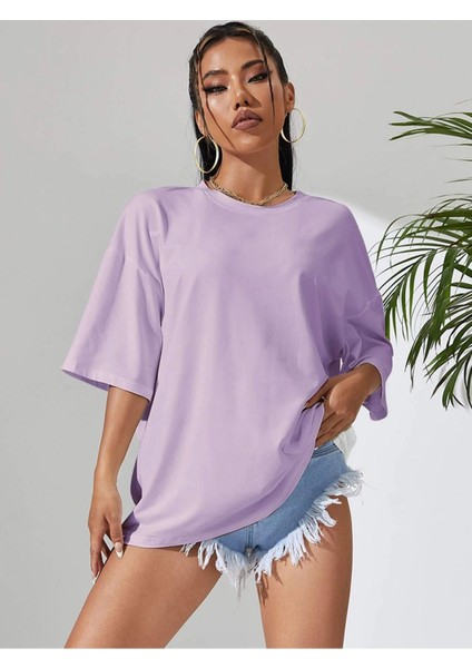 Kadın Peace And Love Baskılı Oversize T-Shirt fiyatları