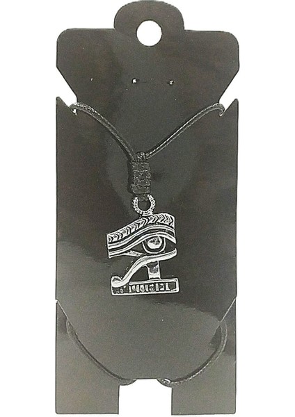 Unisex Kore Ip Askılı ve Krom Çelik Kaplamalı Tribal Kolye