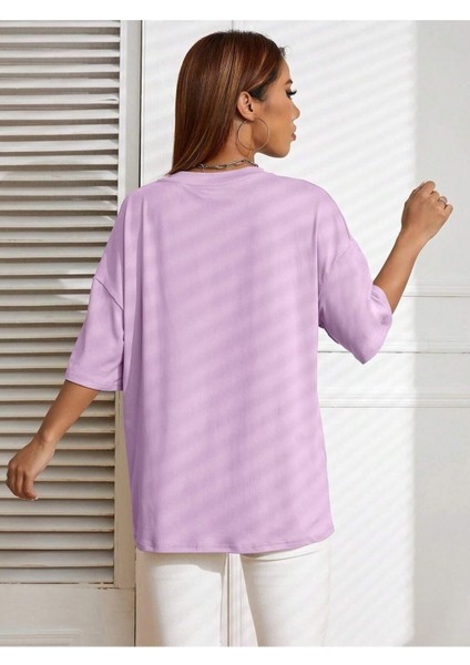 Good Things Baskılı Oversize T-Shirt Salaş Boyfirend fiyatları