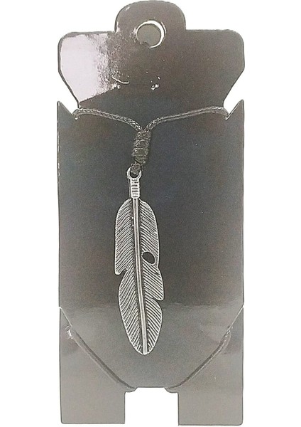 Unisex Kore Ip Askılı ve Krom Çelik Kaplamalı Tribal Kolye