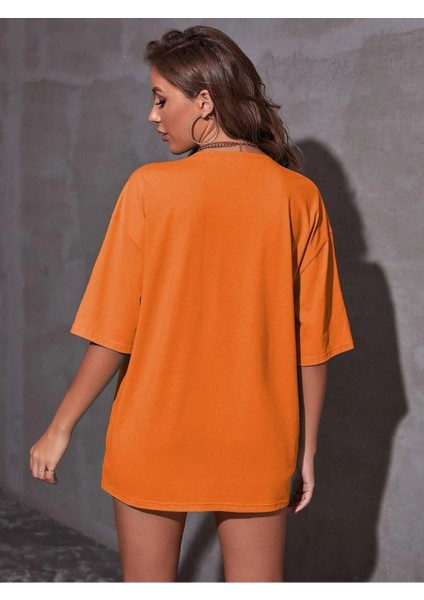 Miami Baskılı Oversize Salas Boyfriend Kadın T-Shirt Top Bluz fiyatları