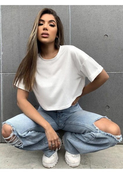 Kadın Crop Oversize