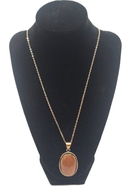 Kadın Doğal Taşlı Saf Bakır Kolye fiyatları