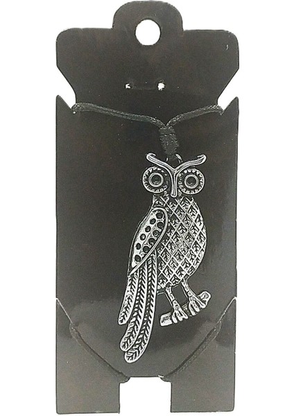 Unisex Kore Ip Askılı ve Krom Çelik Kaplamalı Tribal Kolye