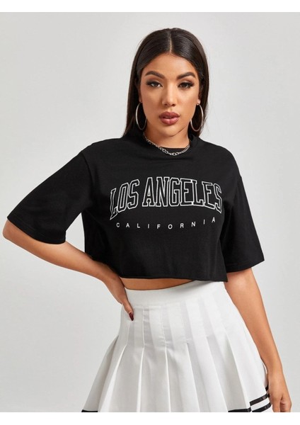 Crop Los Angeles Baskılı fiyatları