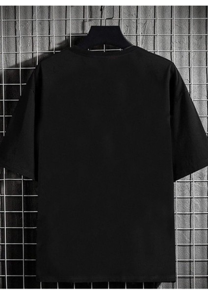 Unisex Siyah Oversize Nasa Astronot Baskılı T-Shirt fiyatları