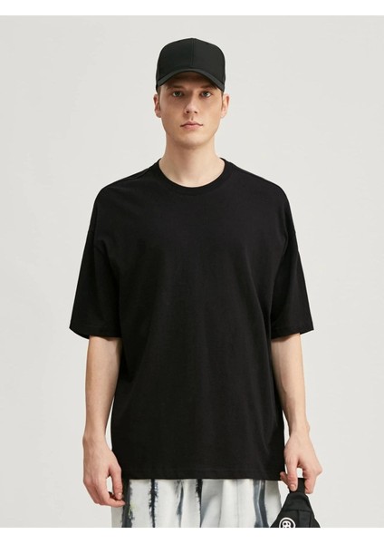 Erkek Oversize Basic Oversize T-Shirt