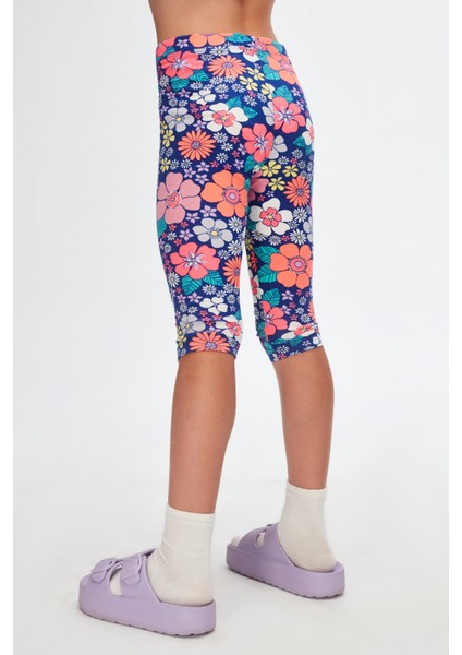 Neon Garden Kız Çocuk Desenli Diz Altı Tayt Kapri fırsatları
