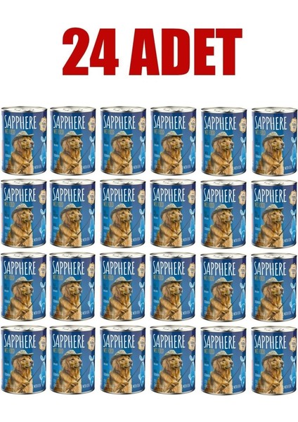 Balıklı Yetişkin Köpek Maması Konserve 400 gr 24 Adet
