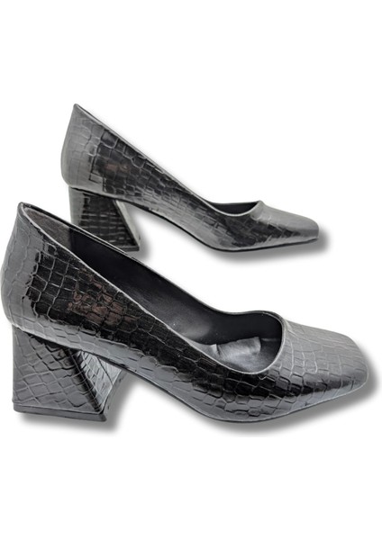 Saffieren Kadın Klasik Topuklu Ayakkabı - Saffieren - Siyah - 36